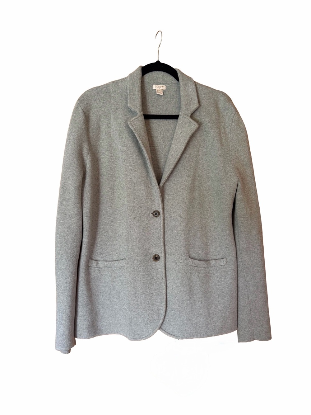 J Crew | Gray | 100% Cotton | Knit Blazer | Size L